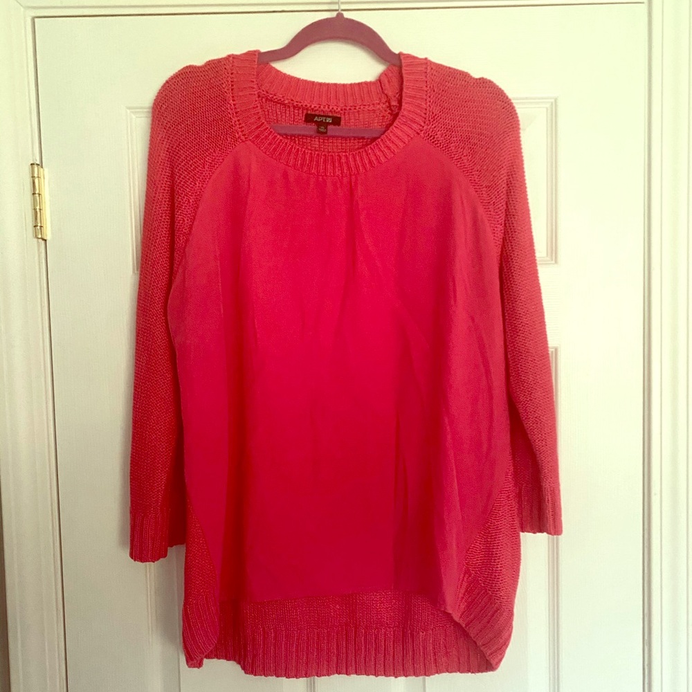 XL pink lightweight sweater